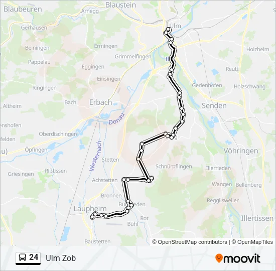 24 Bus Line Map