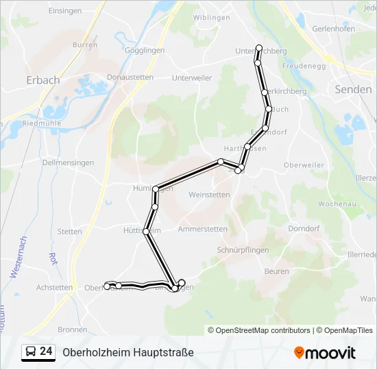 24 Bus Line Map