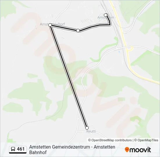 461 Bus Line Map