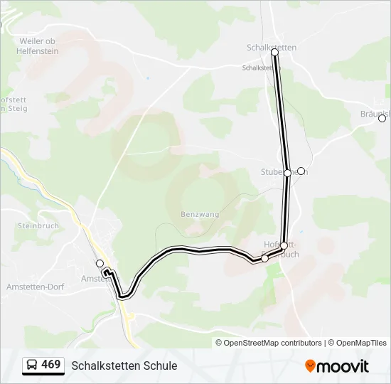 469 Bus Line Map
