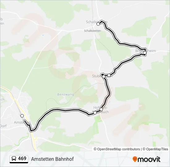 469 Bus Line Map