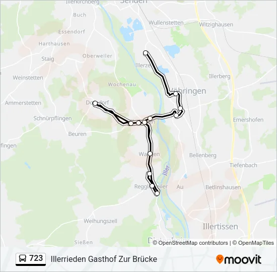 723 Bus Line Map