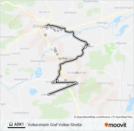 ADK1 Bus Line Map