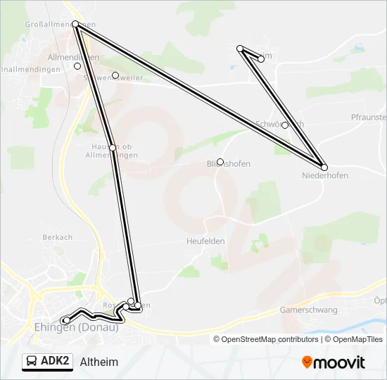 ADK2 Bus Line Map