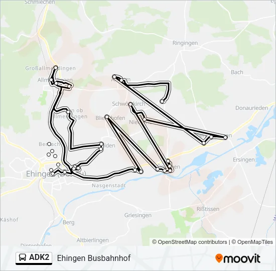 ADK2 Bus Line Map