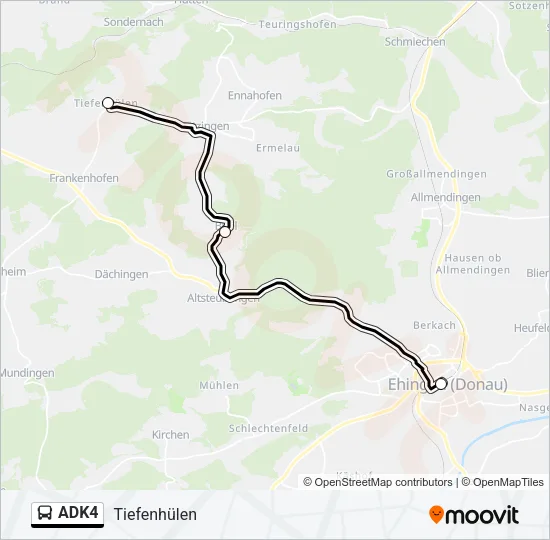ADK4 Bus Line Map