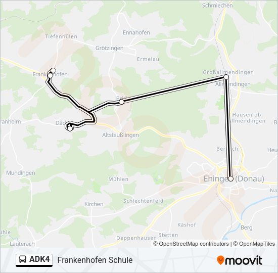 ADK4 Bus Line Map