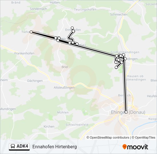 ADK4 Bus Line Map