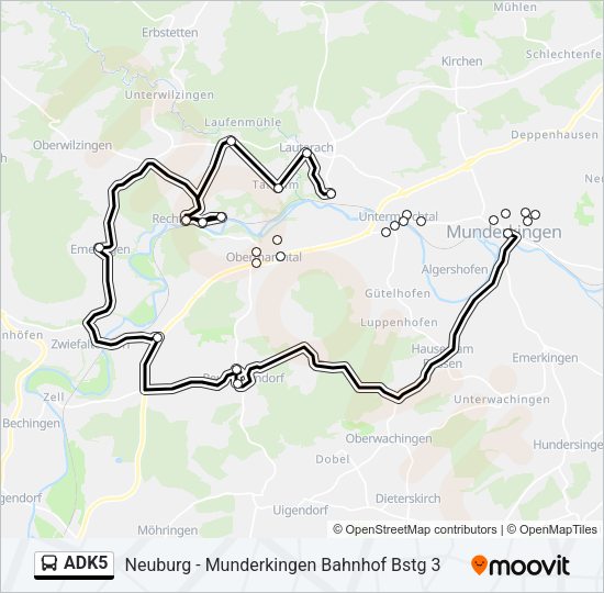 ADK5 Bus Line Map
