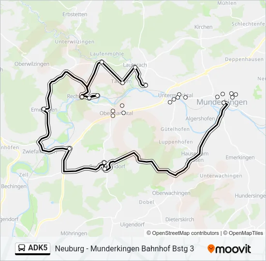 ADK5 Bus Line Map