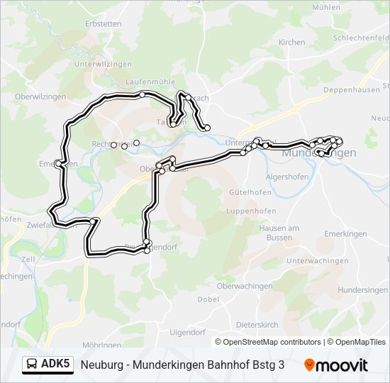 ADK5 Bus Line Map