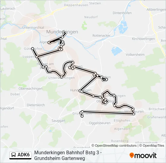 ADK6 Bus Line Map