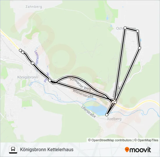 Автобус BÜRGERBUS KÖNIGSBRONN: карта маршрута