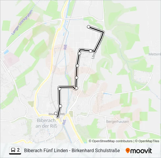 2 Bus Line Map