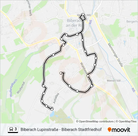 3 Bus Line Map