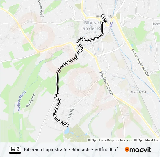 3 Bus Line Map