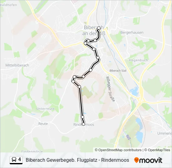 4 Bus Line Map