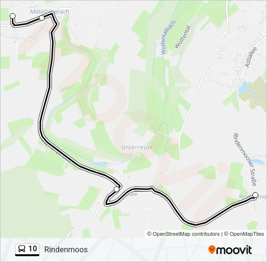 10 Bus Line Map