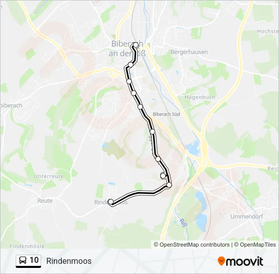 10 Bus Line Map
