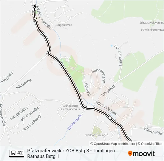42 Bus Line Map