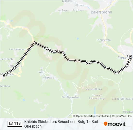 118 Bus Line Map