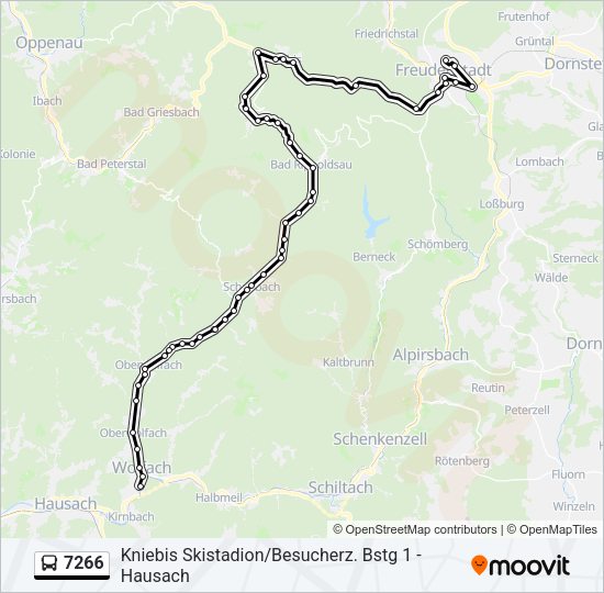 7266 Bus Line Map