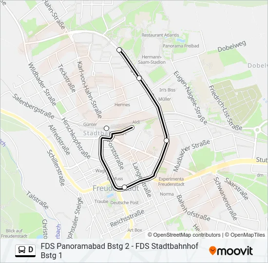 D Bus Line Map
