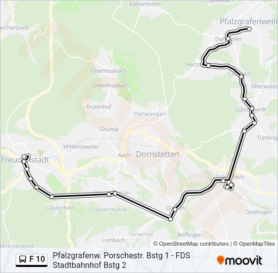 F 10 Bus Line Map