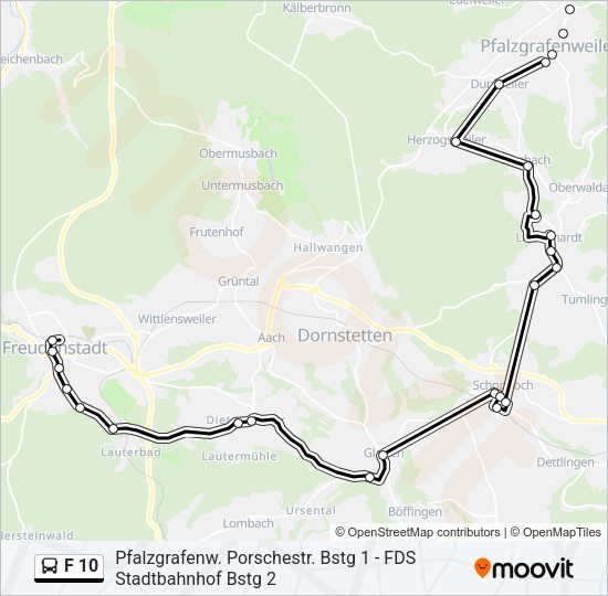 F 10 Bus Line Map