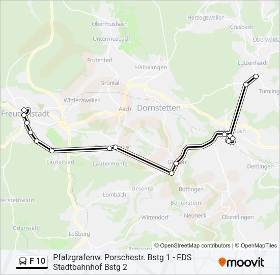 F 10 Bus Line Map