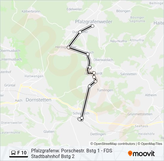 F 10 Bus Line Map