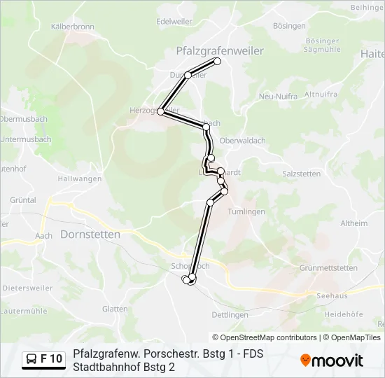 F 10 Bus Line Map