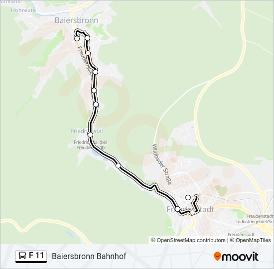 F 11 Bus Line Map