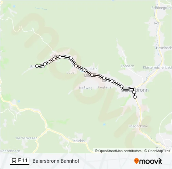 F 11 Bus Line Map