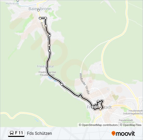 F 11 Bus Line Map