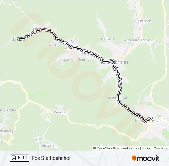 F 11 Bus Line Map