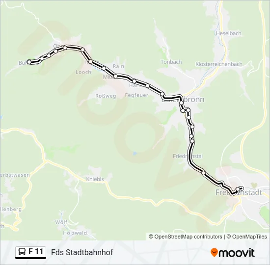 F 11 Bus Line Map