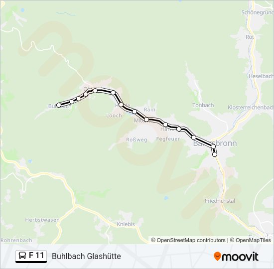 F 11 Bus Line Map