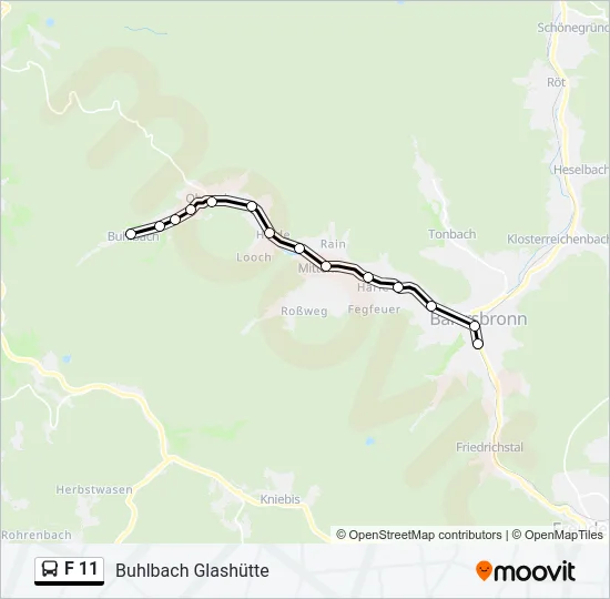 F 11 Bus Line Map