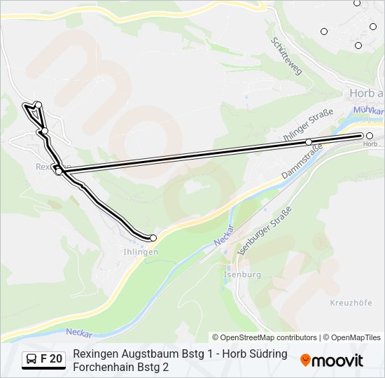 F 20 Bus Line Map