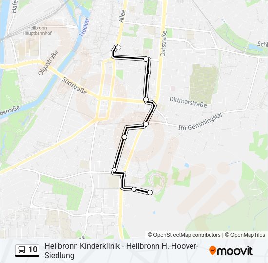 10 Bus Line Map