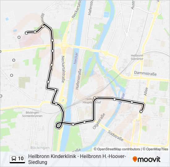 10 Bus Line Map