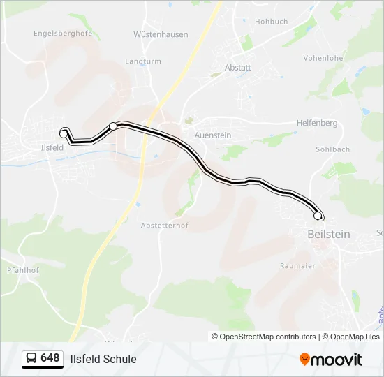 648 Bus Line Map