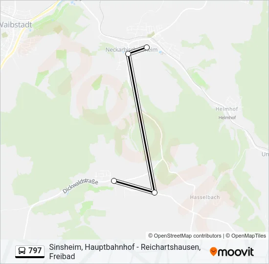 797 Bus Line Map