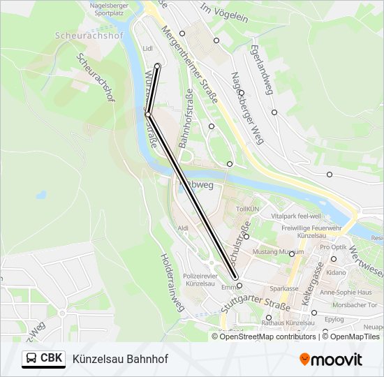 CBK Bus Line Map