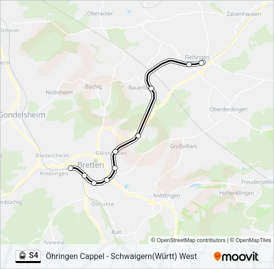 S4 Light Rail Line Map