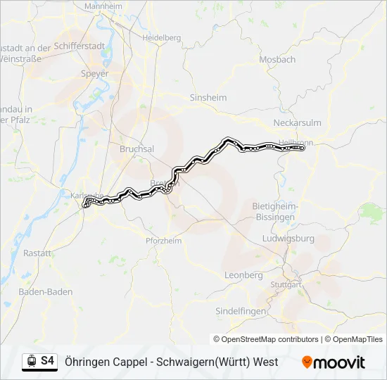 S4 Light Rail Line Map