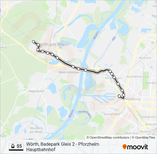 S5 Light Rail Line Map