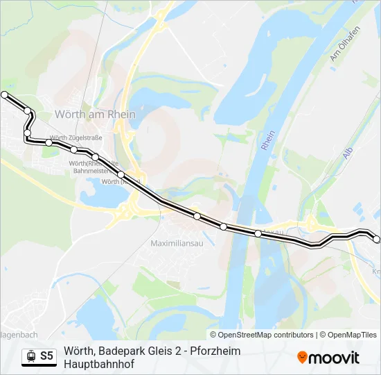 S5 Light Rail Line Map