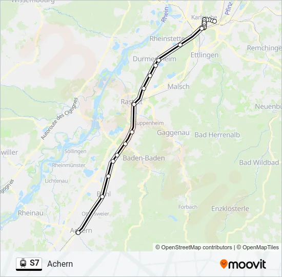 S7 Light Rail Line Map